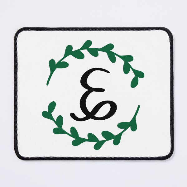 Item preview, E Monogram Wreath designed and sold by LillyAshley.