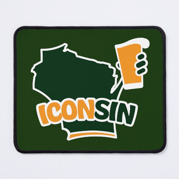 Item preview, Wisconsin is Arched Iconsin (green and gold) designed and sold by gstrehlow2011.