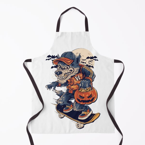 Item preview, Crazy wolf skiing under the moon and the bats behind it designed and sold by Scopestor.