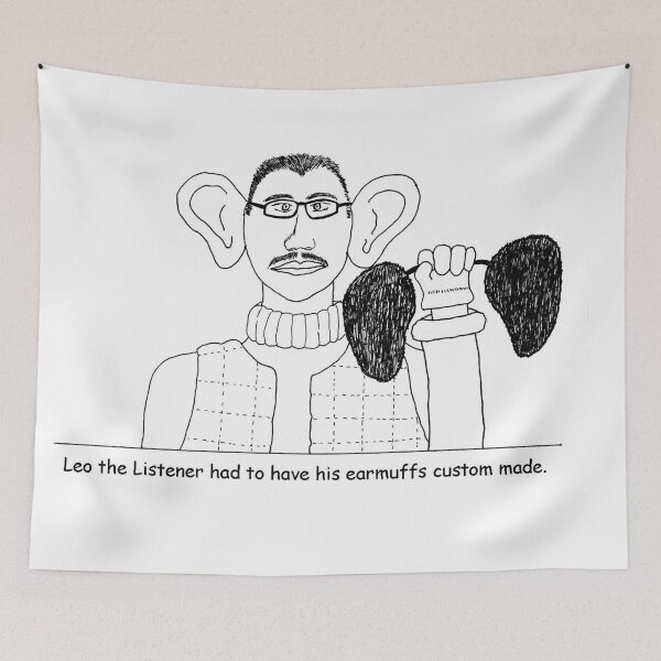 Item preview, Leo the Listener designed and sold by ThisEndUp.