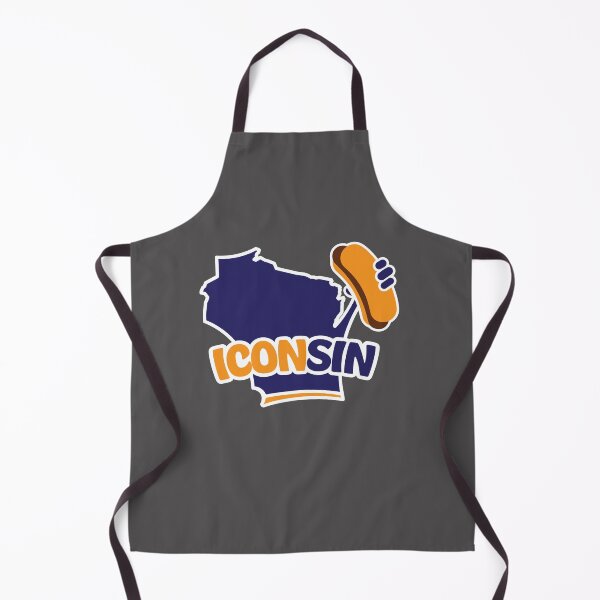 Item preview, Wisconsin is Arched Iconsin (blue and gold) Brat designed and sold by gstrehlow2011.
