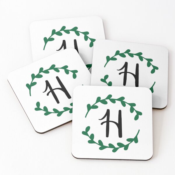 Item preview, H Monogram Wreath designed and sold by LillyAshley.