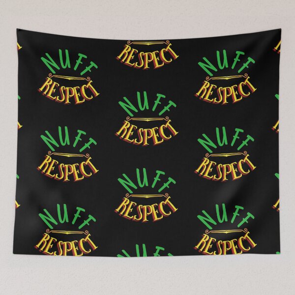 Item preview, Nuff Respect Jamaican slang in reggae colors designed and sold by Valdilana.