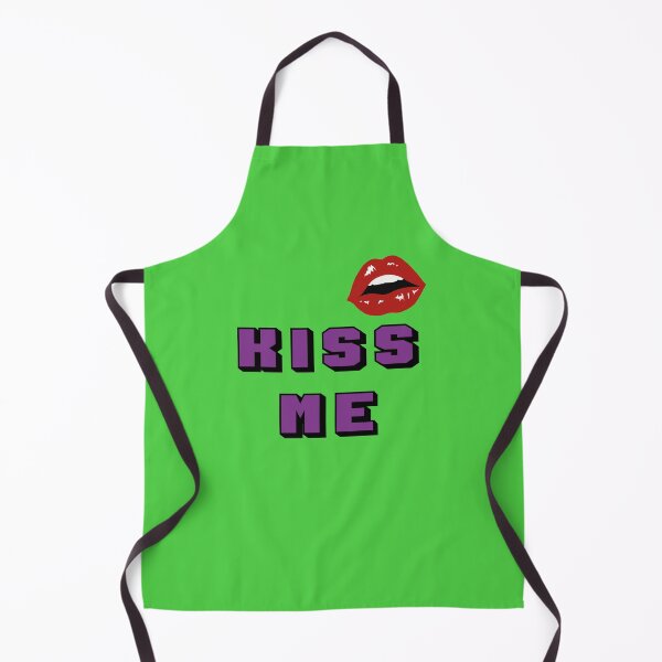 Item preview, KISS ME purple text with sexy female lips designed and sold by Martapp.