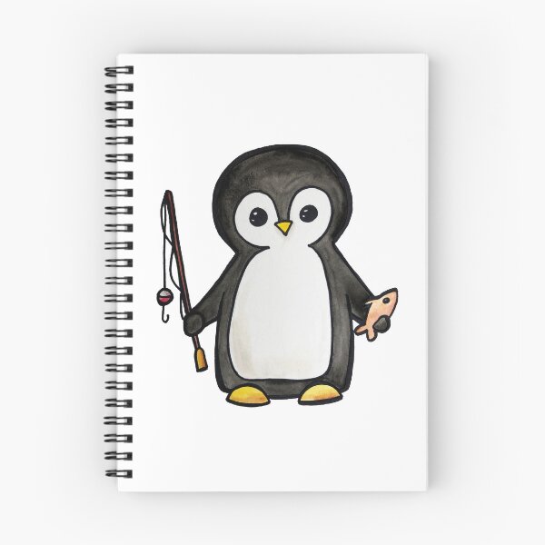 Artikelvorschau, Fischen-Pinguin-Aquarell-Kunst entworfen und verkauft von kmstudio.