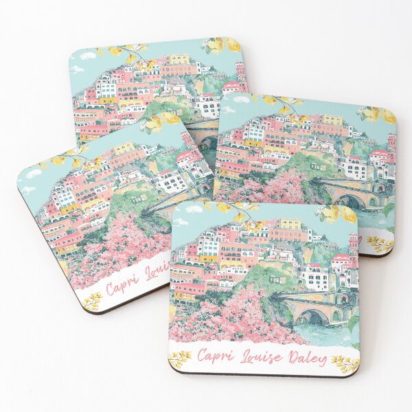 Item preview, Custom name Positano Italy print customisable designed and sold by Katarina Roccella.