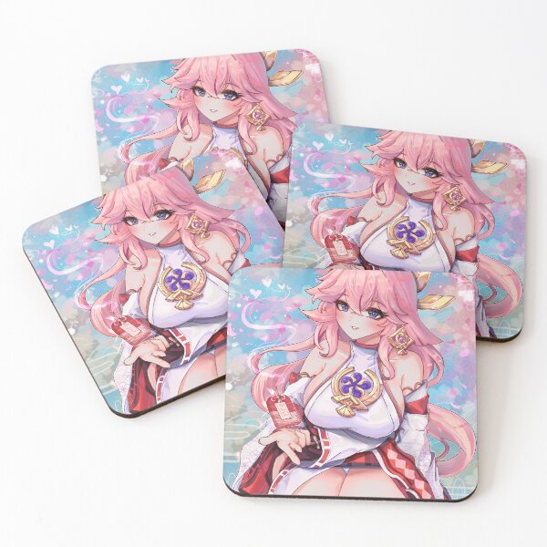 Item preview, Waifu Yae Miko Lewd Genshin Impact  designed and sold by Ecchi Girls Love.