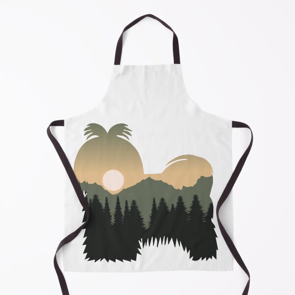 Item preview, shih tzu dog forest mountain sunset gift designed and sold by alaechamlal.