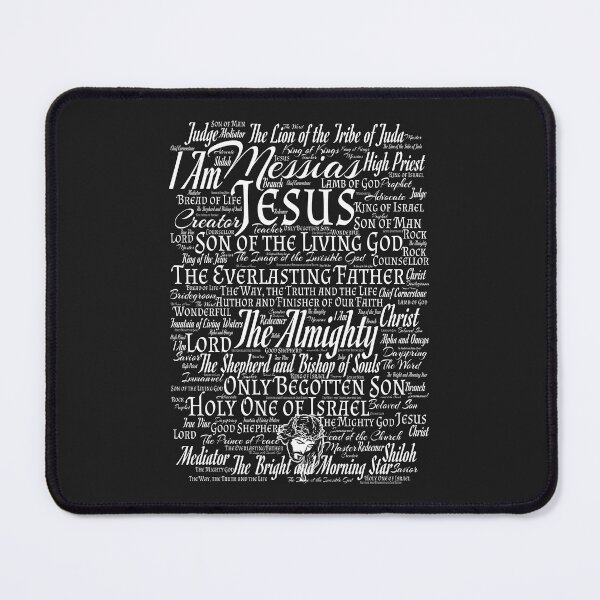 Item preview, All the Names of Jesus - Christian, Faith, Bible Verses Scriptures, The Name Above All Names - Genesis, Revelations, Colossians, John 3:16, Matthew 16:16, Isaiah 40:2 designed and sold by zicutza.