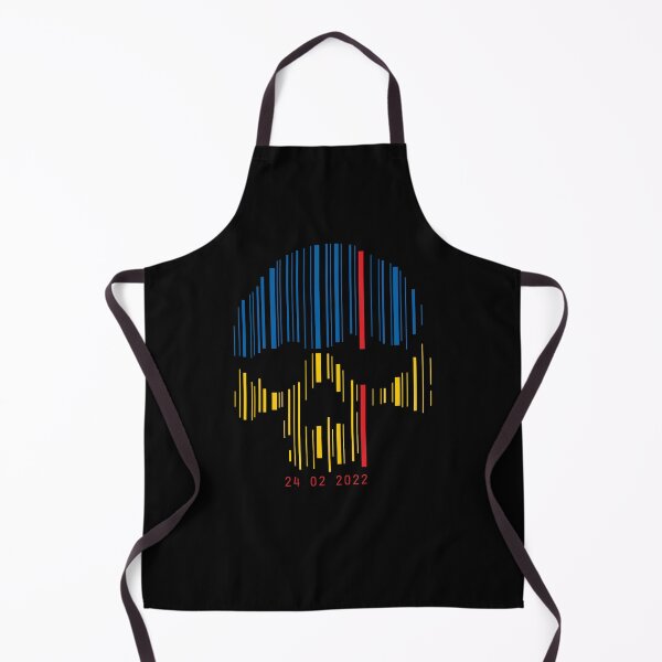 Item preview, Skull in the colors of the Ukrainian flag designed and sold by etraveler.