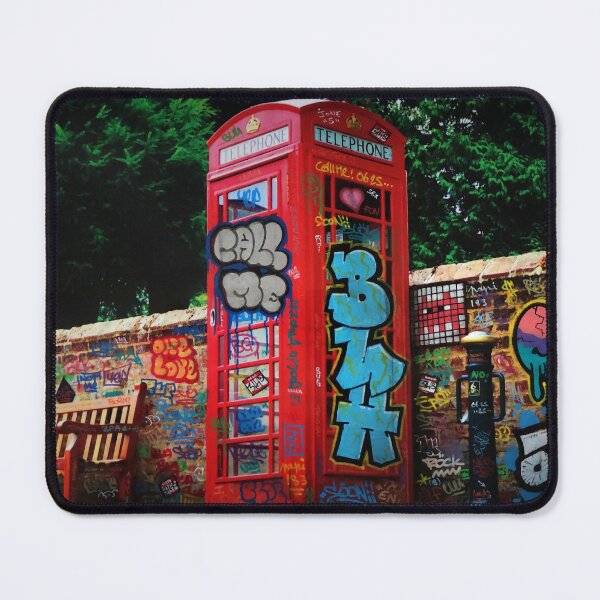 Item preview, Vandal Graffiti English Phone Booth designed and sold by BlachGallery.