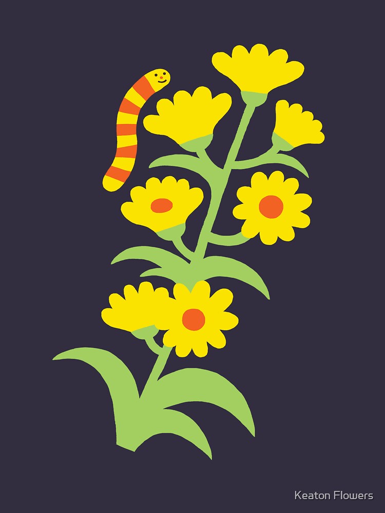 Wildflower Worm by Keatonflowers