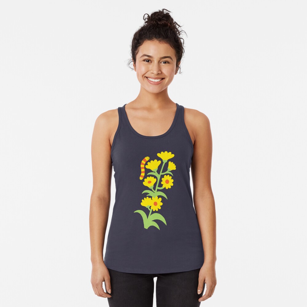 Wildflower Worm Racerback Tank Top