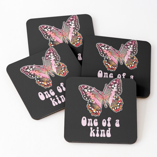 Item preview, One Of A Kind Colorful Butterfly with Psychedelic Retro Font  designed and sold by tronictees.