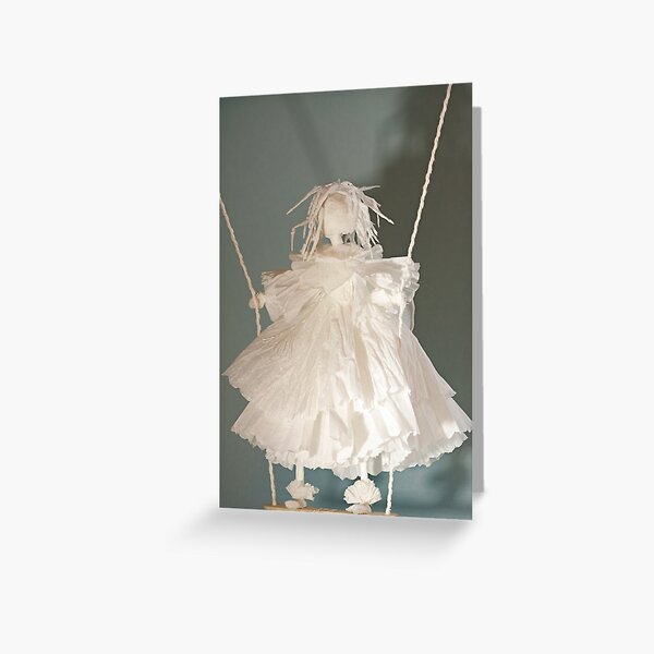 Item preview, white angel on  swing  designed and sold by mrivserg.