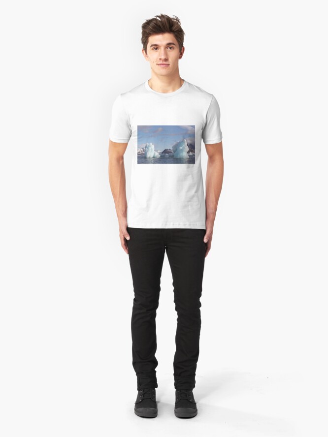 Alternate view of Blue Ice Peaks Slim Fit T-Shirt