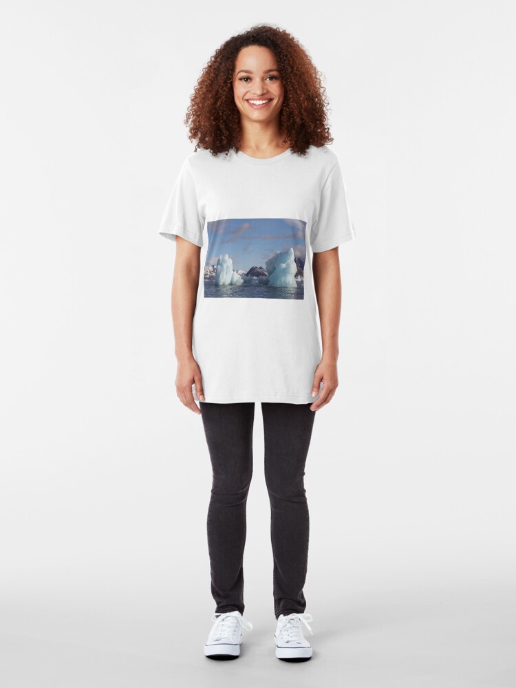 Alternate view of Blue Ice Peaks Slim Fit T-Shirt