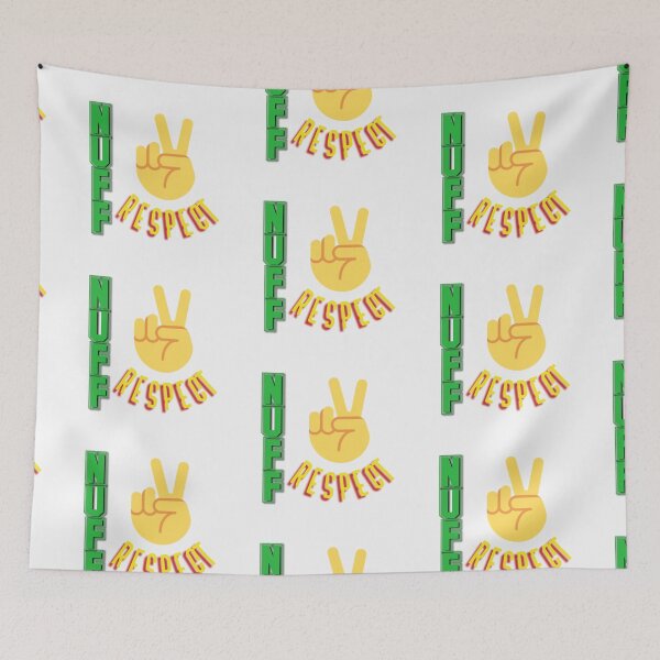 Item preview, Nuff Respect Jamaican slang in reggae colors designed and sold by Valdilana.