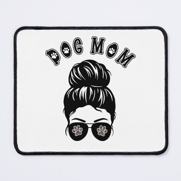 Item preview, Dog Mom Messy Bun Cool Aviator Glasses with Mandala Paw Prints designed and sold by adriana-holmes.