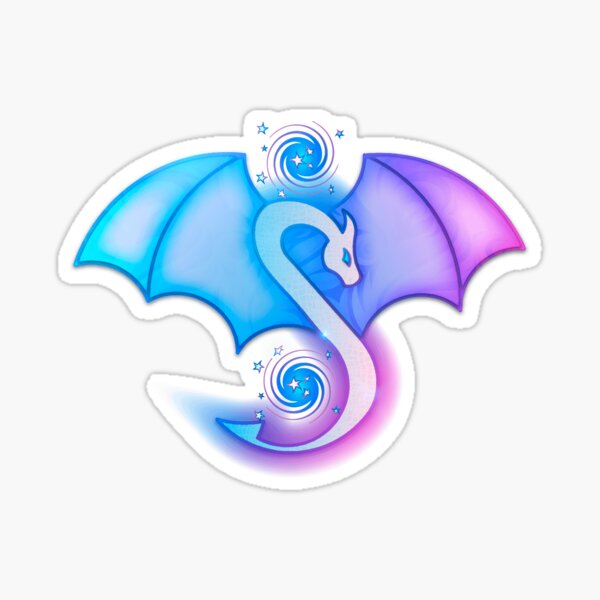 Renzo Dragon (with galaxies) Sticker