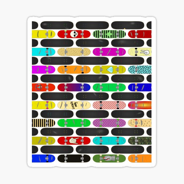 "which one is yours skateboards" Sticker by Lizardherder Redbubble