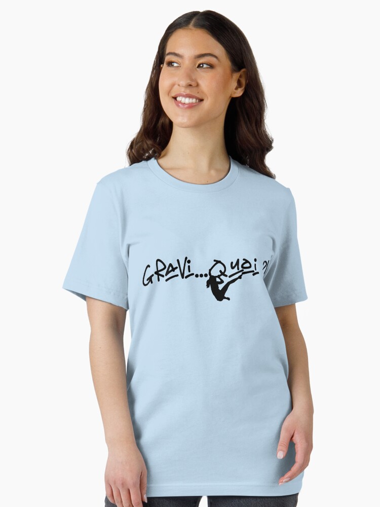 Aperçu 1 sur 7. T-shirt essentiel avec l'œuvre Gravité ? créée et vendue par M1D33L.