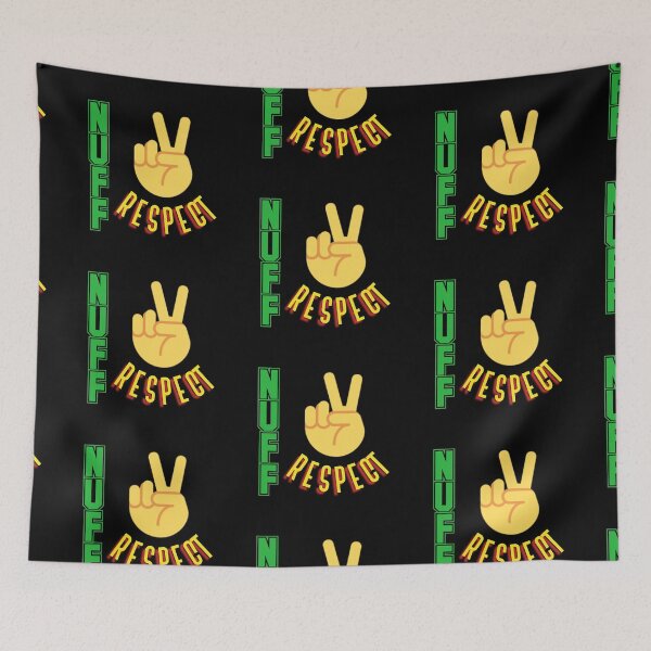 Item preview, Nuff Respect Jamaican slang in reggae colors designed and sold by Valdilana.