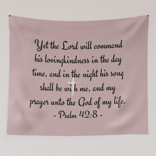 Item preview, Bible Verse Psalm:42:8 designed and sold by Nancyanna.