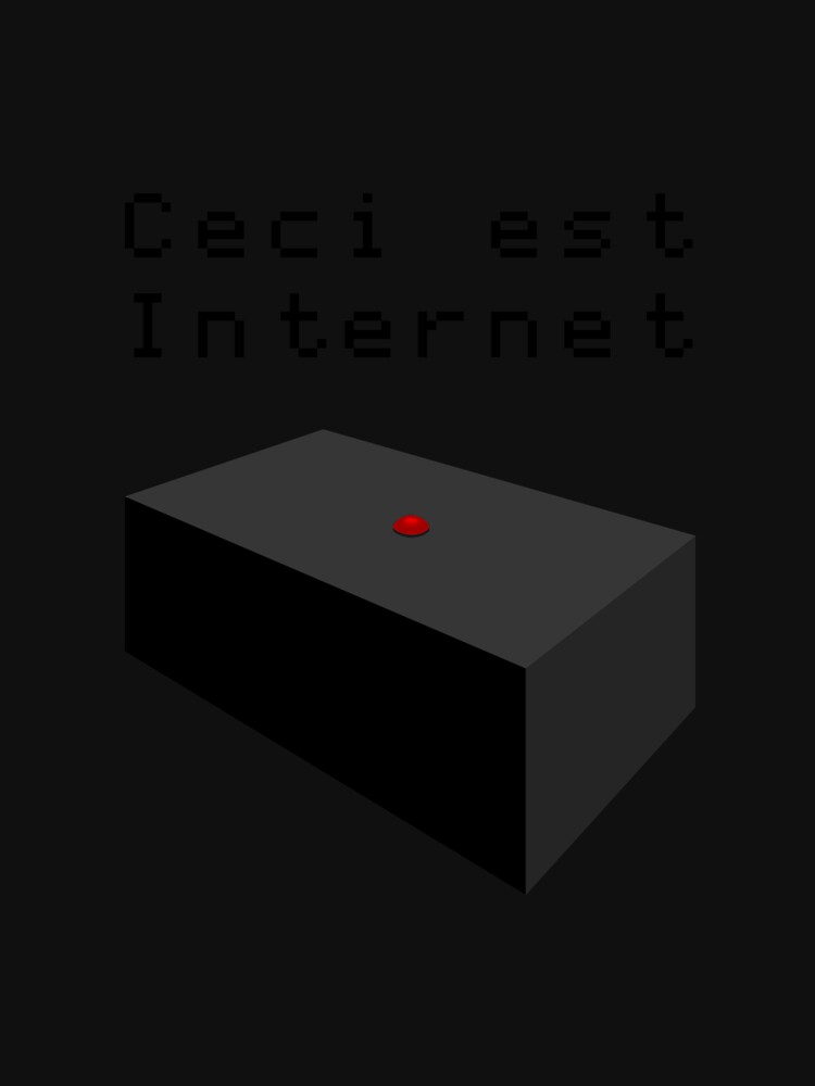 Aperçu 7 sur 7. T-shirt respirant avec l'œuvre Ceci est Internet créée et vendue par M1D33L.
