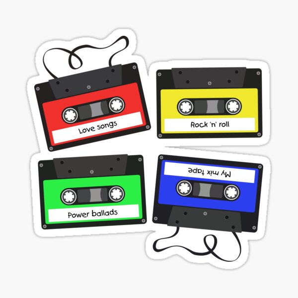 Retro tapes Sticker