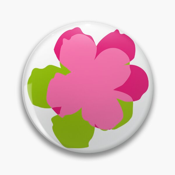 Item preview, Pop flowers pink green designed and sold by ladstudio.