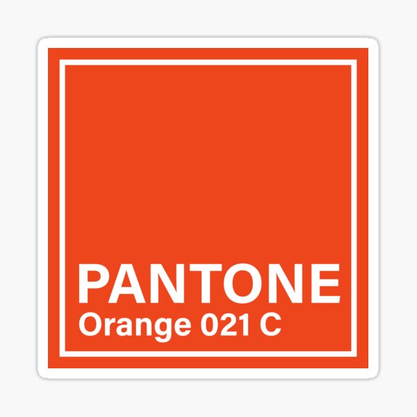 PANTONE Orange 021 C Sticker
