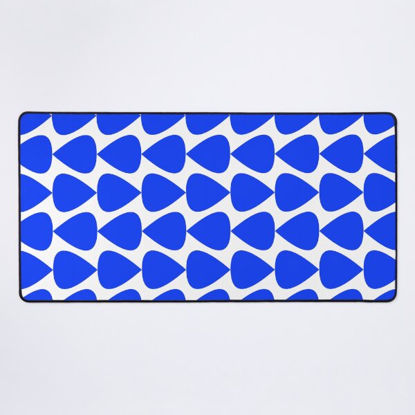 Item preview, Plectrum Mini Geometric Minimalist Pattern in Electric Blue and White designed and sold by kierkegaard.