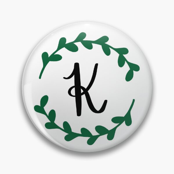 Item preview, K Monogram Wreath designed and sold by LillyAshley.