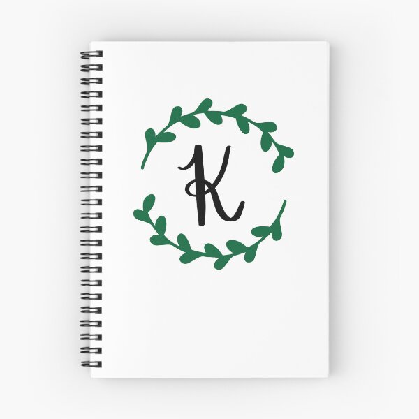 Item preview, K Monogram Wreath designed and sold by LillyAshley.