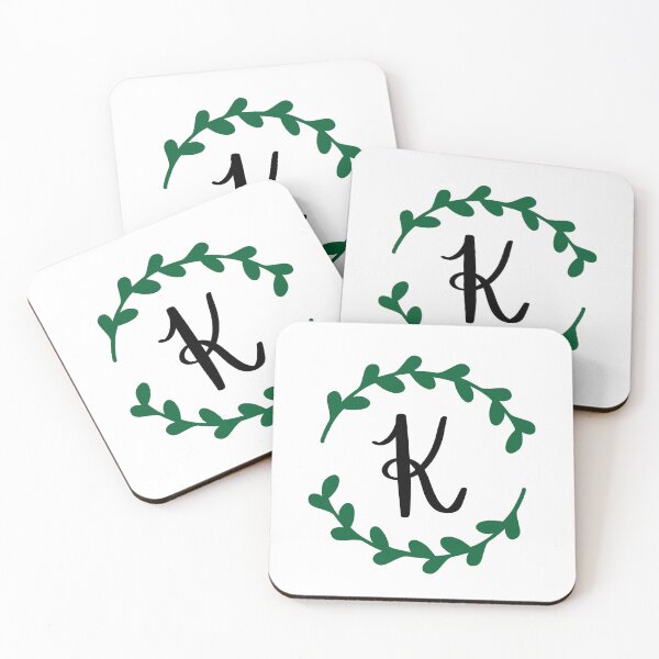 Item preview, K Monogram Wreath designed and sold by LillyAshley.