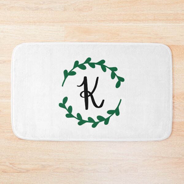 Item preview, K Monogram Wreath designed and sold by LillyAshley.
