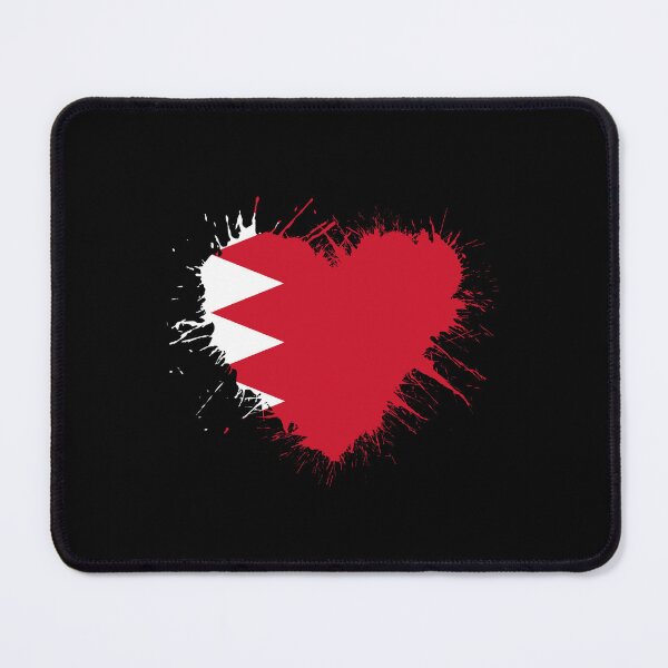 Item preview, Bahrain Heart Flag designed and sold by 1681830934131.