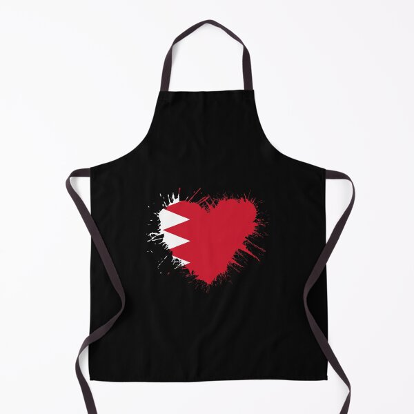 Item preview, Bahrain Heart Flag designed and sold by 1681830934131.