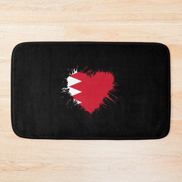 Item preview, Bahrain Heart Flag designed and sold by 1681830934131.