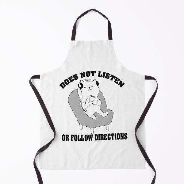 Item preview, No escucha ni sigue instrucciones - Gato gracioso designed and sold by Theparticular.