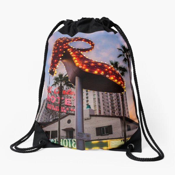 Fremont District, Downtown Las Vegas, Las Vegas, Nevada, USA. Drawstring Bag