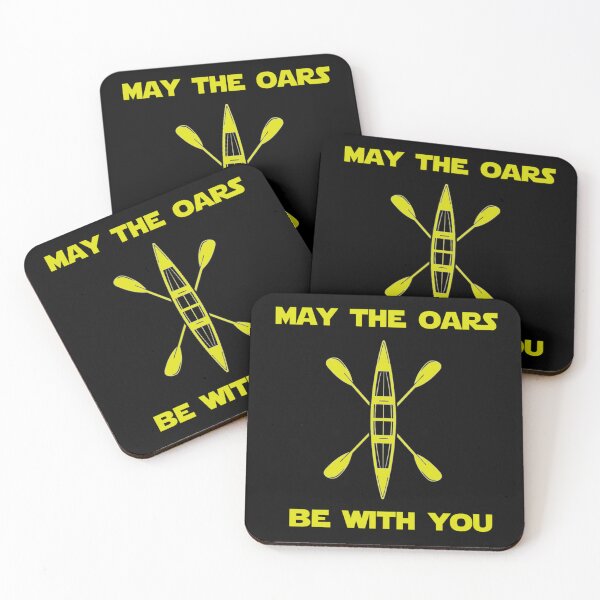 Item preview, May The Oars Be With You Rowing Fitted T-Shirt designed and sold by lewisnash6.