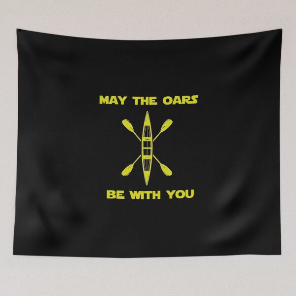 Item preview, May The Oars Be With You Rowing Fitted T-Shirt designed and sold by lewisnash6.