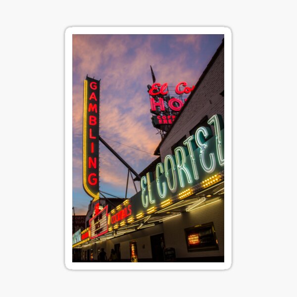 Fremont District, Downtown Las Vegas, Las Vegas, Nevada, USA. Sticker
