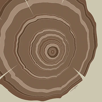 Artwork thumbnail, Tree Rings by Owie's ART
