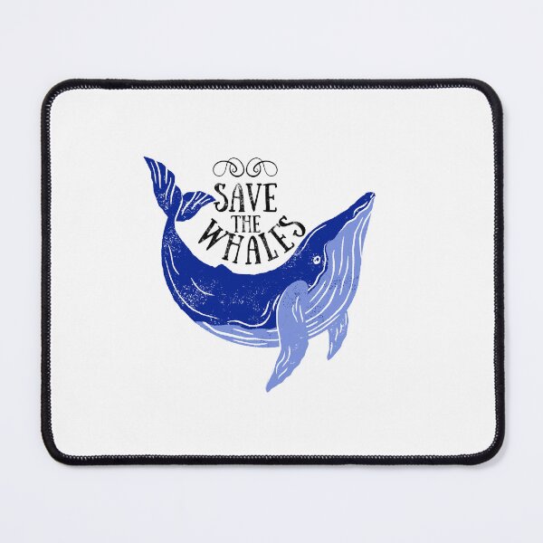 Item preview, Save The Whales blue designed and sold by EsraaBaniOdeh.