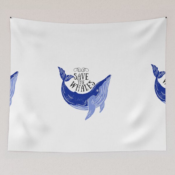 Item preview,  Save The Whales blue designed and sold by EsraaBaniOdeh.