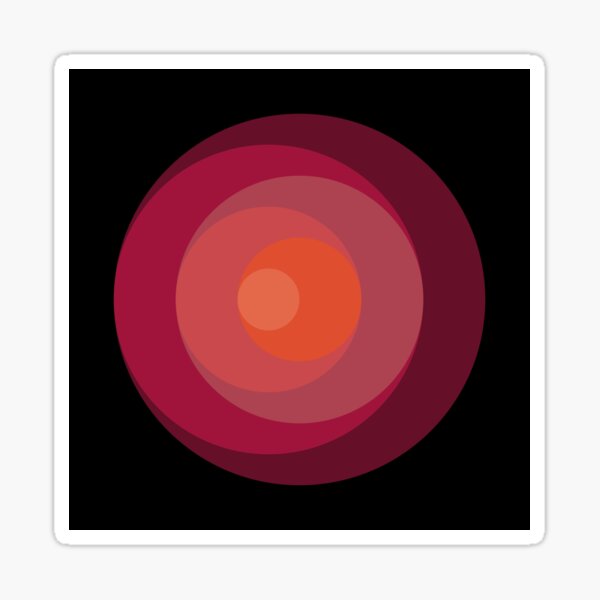 Item preview, red circle designed and sold by Ioana Luscov.
