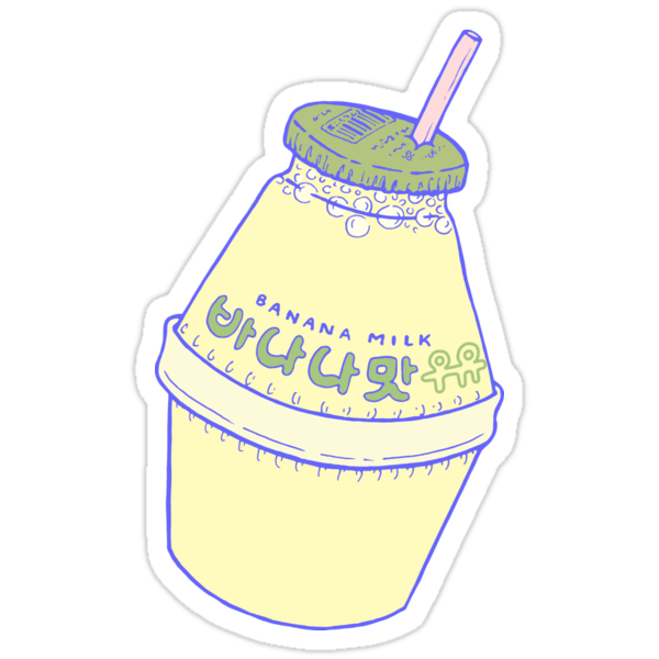 banana milk stickers by lauraoconnor redbubble